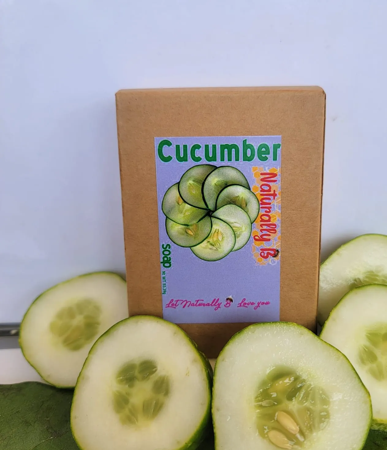 Naturally B Cucumber Soap – Hydrating & Soothing Body Bar 2 Naturally B Cucumber Soap